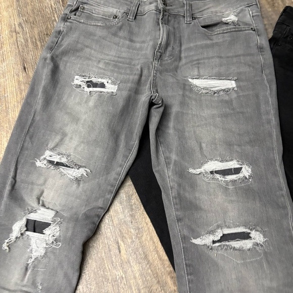 Aeropostle men’s skinny jeans 31/32 black and gray - Picture 4 of 8